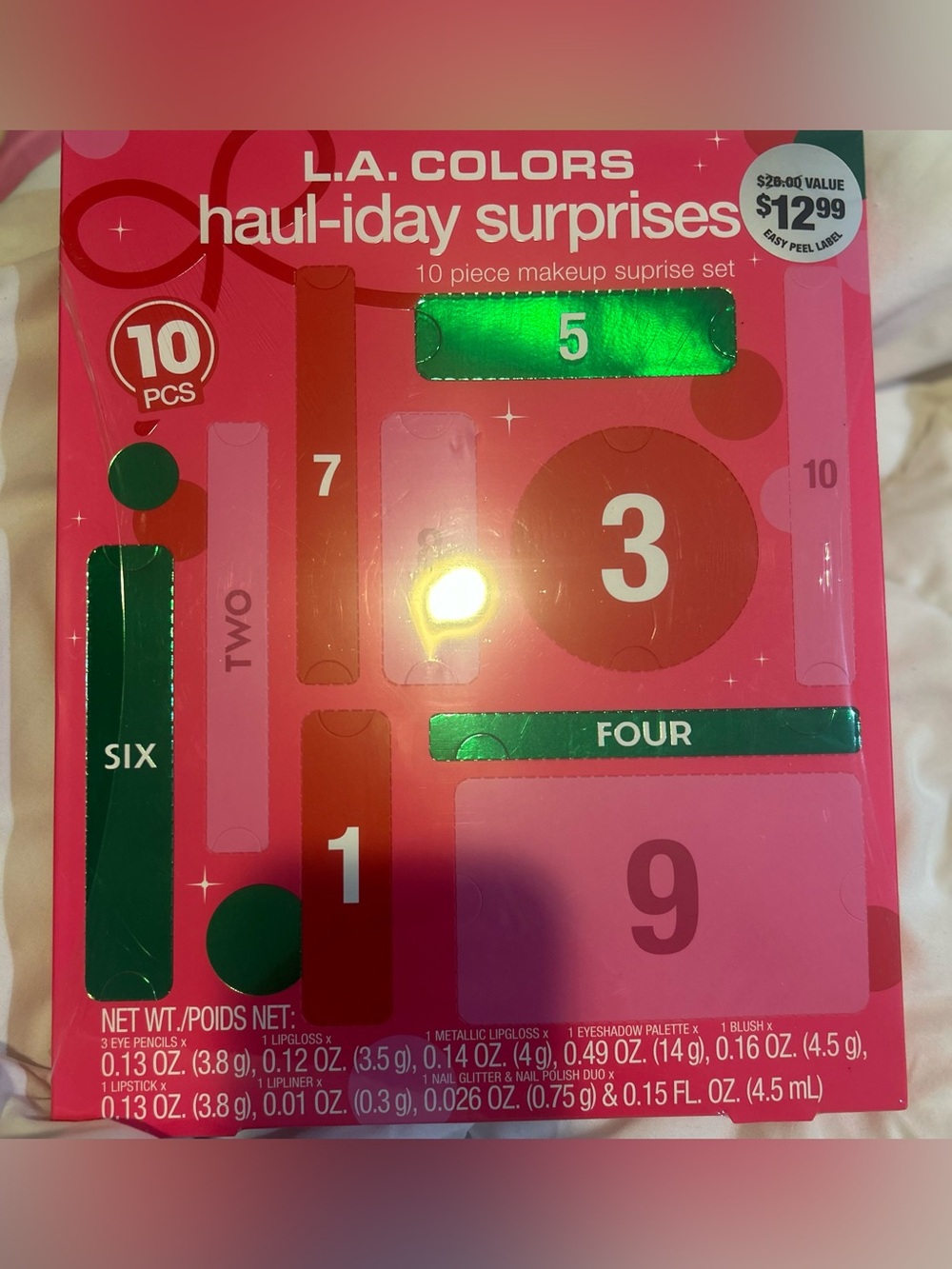 L.A. COLORS Haul-iday Surprises 10-Piece Makeup Set